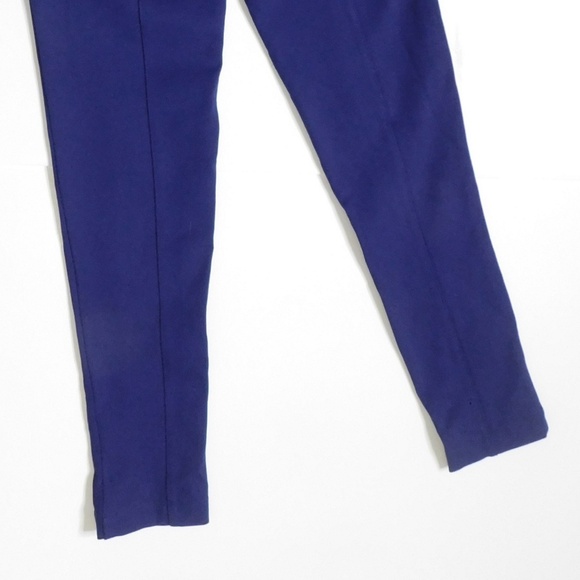 BETABRAND Power Down Skinny Yoga Dress Pants Solid Purple Office Stretch X-Small - Picture 10 of 13